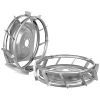 Coppia ruote in ferro diametro 46 x 12 cm -COD. 922212
